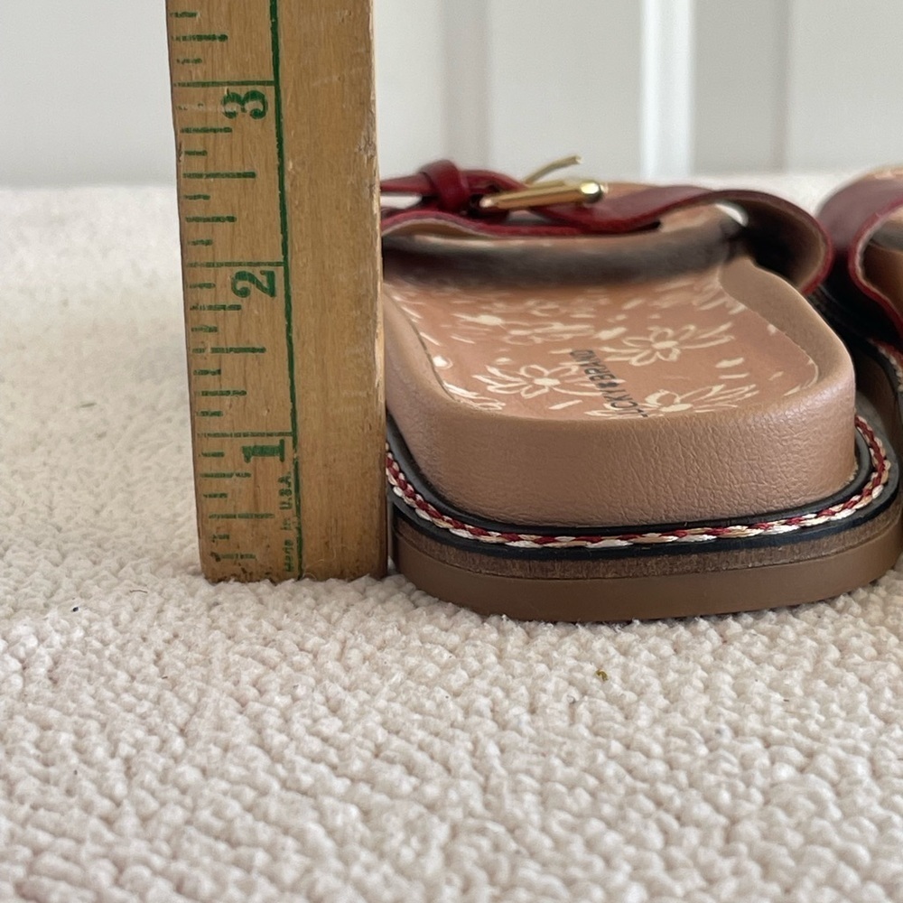 Lucky Brand Amelia Buckle slide NWOb leather sandal - Picture 6 of 7